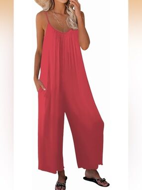 NWOT Women’s Casual Pink Jumpsuit Size L